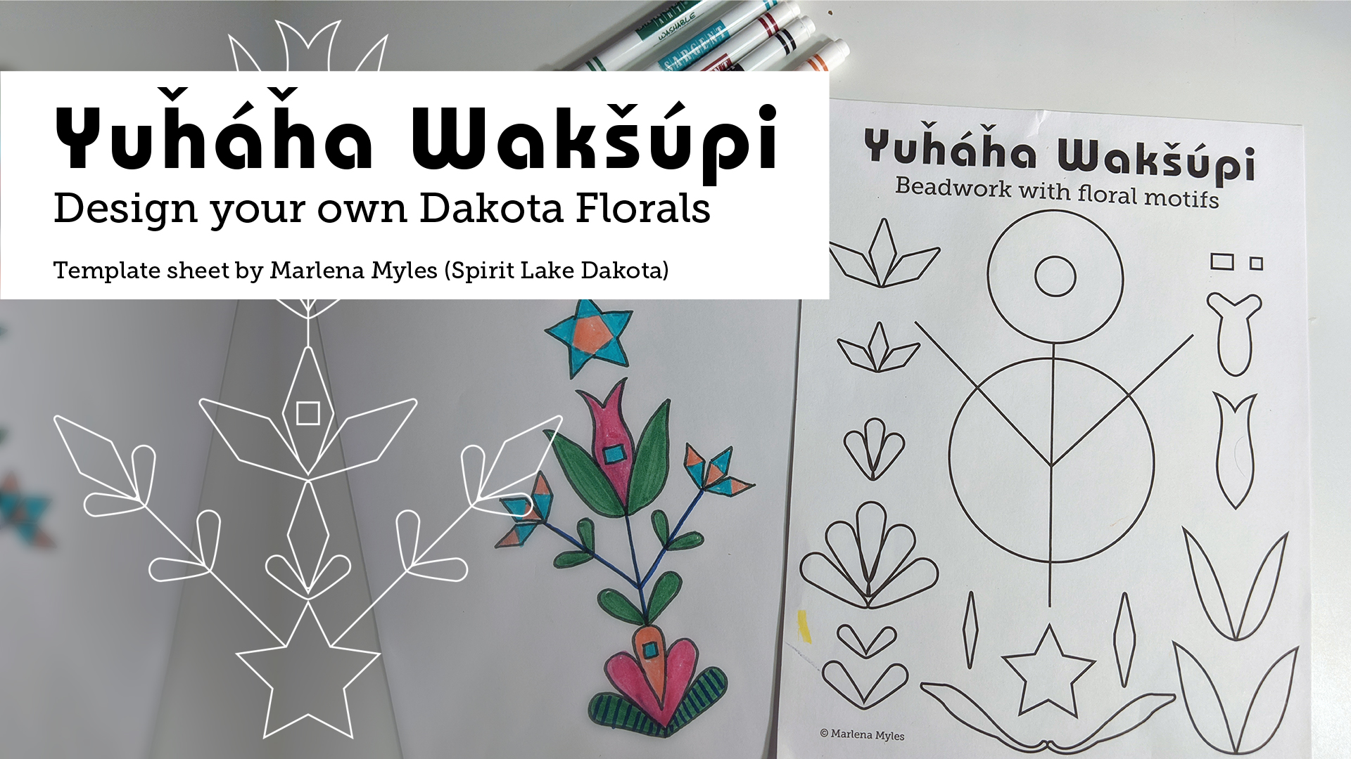 Design your own Dakota Floral worksheet